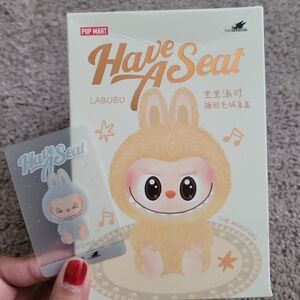 NIB Hehe Labubu Have Seat